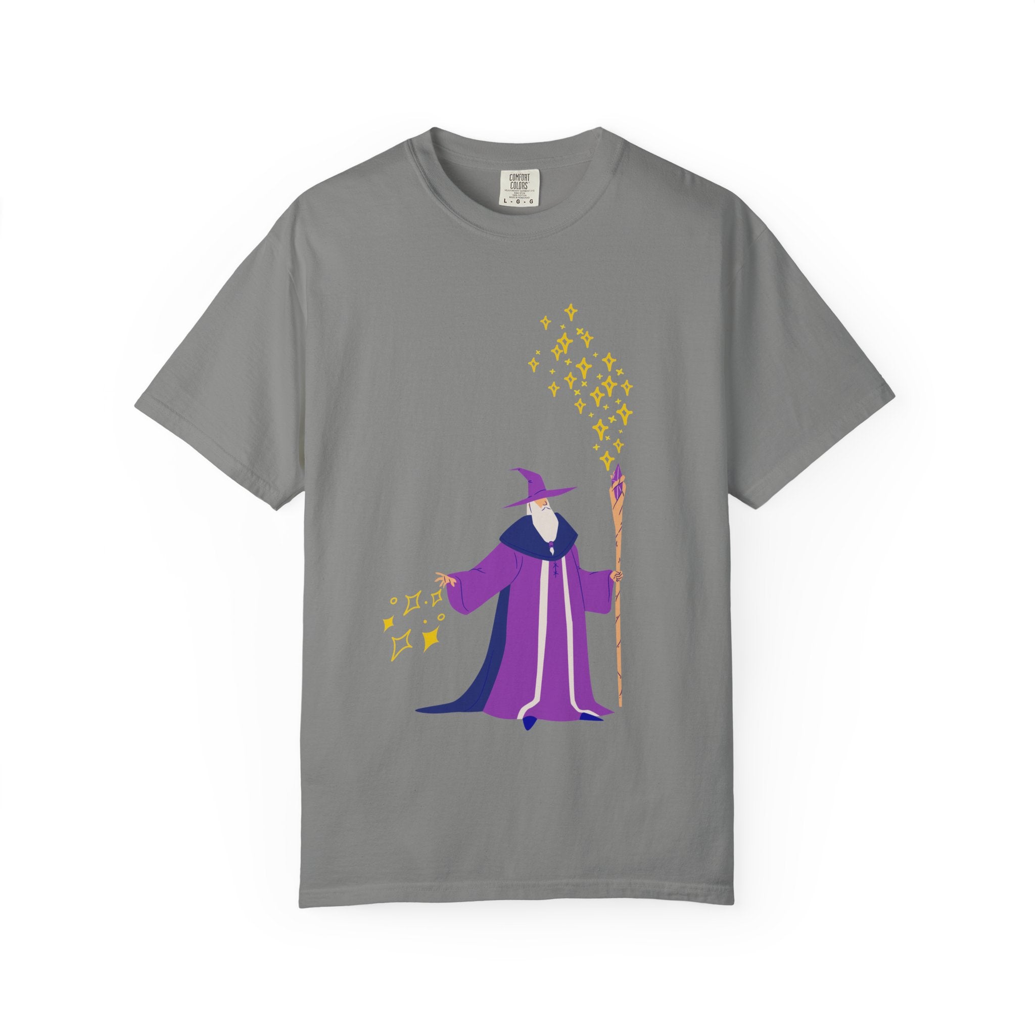 Funny Wizard Castling Spells T-shirt Unisex Garment-Dyed