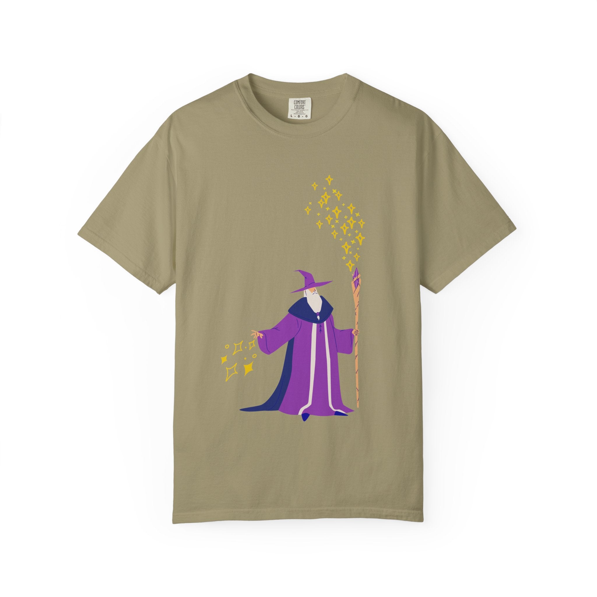 Funny Wizard Castling Spells T-shirt Unisex Garment-Dyed